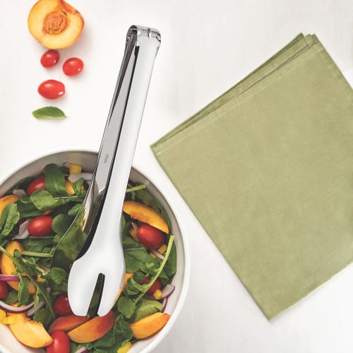 Tramontina Multi-Use Tongs, Essential, 28cm, All Stainless Steel, Dishwasher Safe, Durable, Lightweight, Made in Brazil, 63800/847 TRAMONTINA