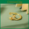 Two Chic Vietnamese Worlds Joy Ring Luxurious Brass Gold Accessory Plated