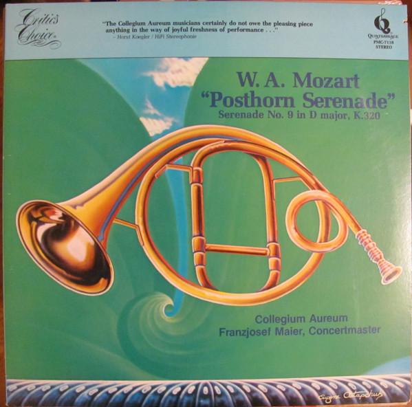 Виниловая пластинка WOLFGANG AMADEUS MOZART COLLEGIUM Серенада Ре мажор K.320 Postho PMC7118 Quintessence 1979 США Классика Б/у
