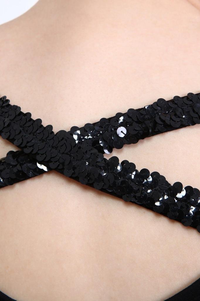 Женское платье большого размера, платье в полоску с крестом и пайетками на спине из чесаного хлопка