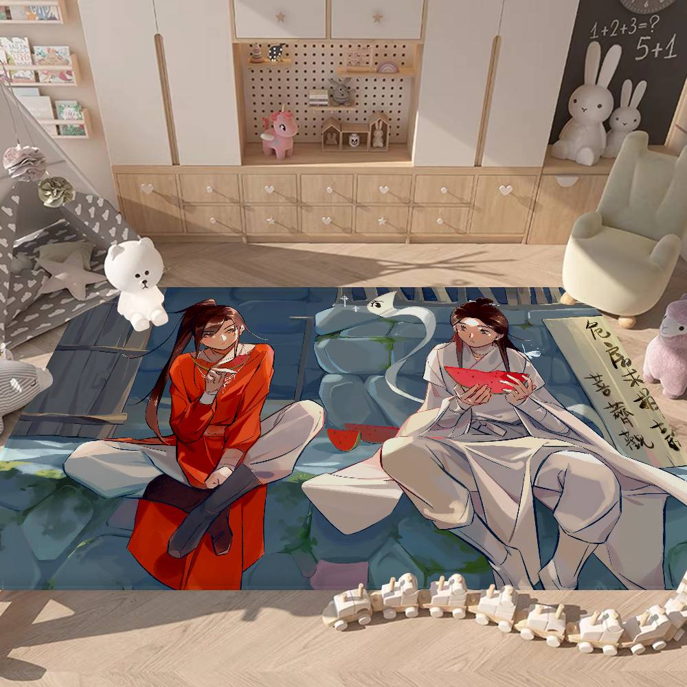 Tian Guan Ci Fu Floor Mat Cheaper Anti-slip Modern Living Room Balcony Printed Bedside Mats