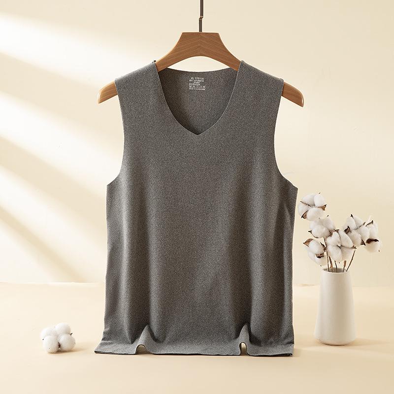 Бесшовный утепленный жилет унисекс из катионной нити с фигурным дизайном и отшлифованной низом