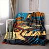 1Pc Music Instruments Collage Blanket Soft And Comfortable Casual Warm Camping Travel Christmas Halloween Xmas Gift M929423