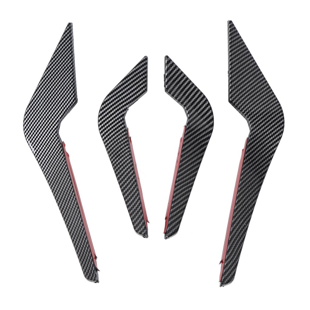 Front Bumper Lip Splitter Fin Decorative Bumper Spoiler Canards Body Kit for 2 Series M2 F87 2016-2021