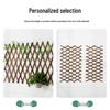 Expandable Carbonized Wood Lattice Fence for Climbing Plants and Courtyard Decoration