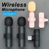 Wireless Lavalier Microphone Portable Noise Reduction Mic for iPhone Android Live Streaming YouTube TikTok Facebook