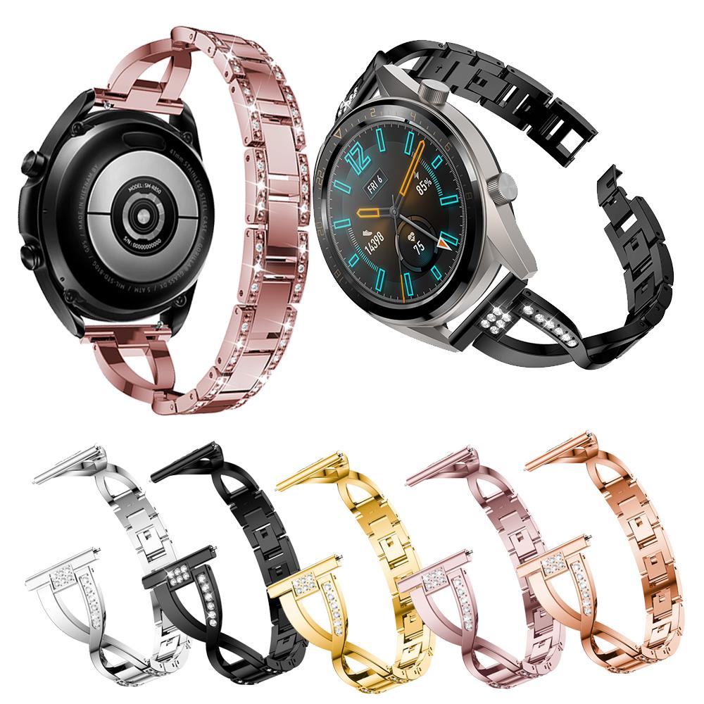 20mm 22MM Stainless Steel WatchStraps For Huawei Watch GT 5 4 3 2 46mm 42MM Strap Smart Wristband Metal Jewelry Bracelet Bands