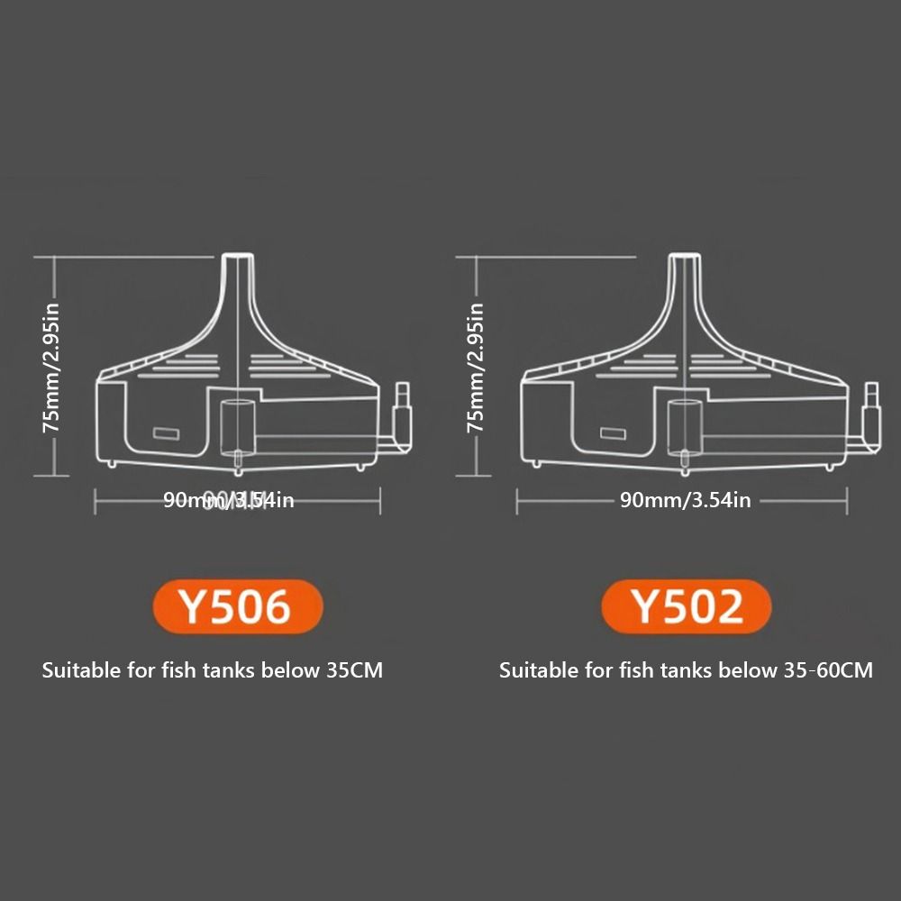 Transparent Aquarium Fish Tank Filter Portable Aquarium Accessories  for Small Aquariums