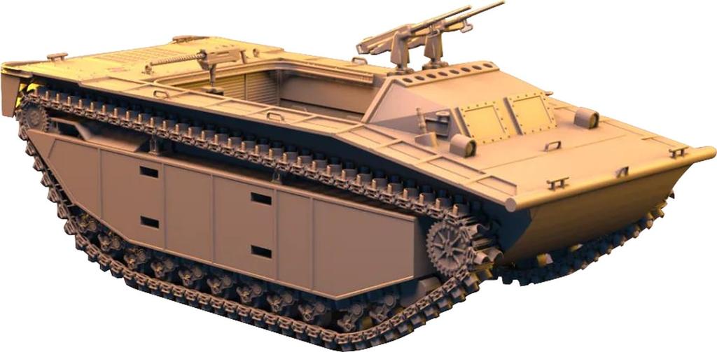IDAP Technology American LVT2 Amphibious Troop Carrier 3D Printer Kit PD72119 1/72