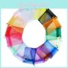 Elegant And Sheer 10pcs Drawable Organza Bags For Wedding Party Favors And Gifts