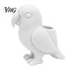 Ceramic Style Garden Ornament 3D Printed Parrot Flower Pot, Creative Animal Succulent Planter, Unique Bird Minimalist Desktop Pot Shaped Plant