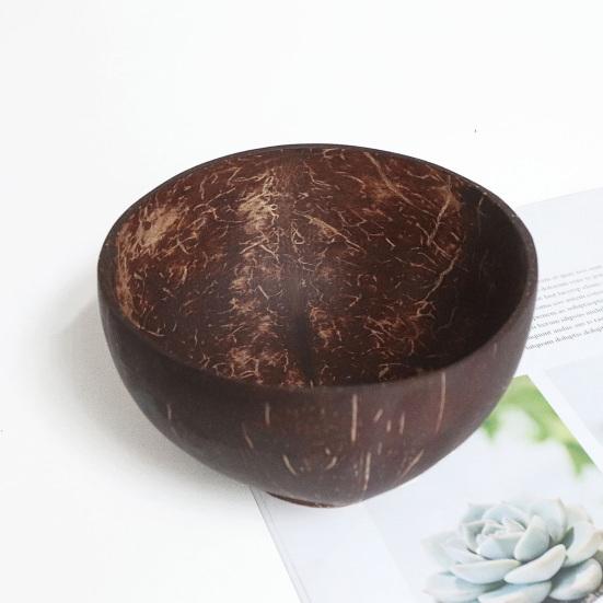 Миска из кокосового дерева Веганский подарок из натуральной скорлупы кокоса Смузи Асаи Будда-боулы Деревенские сервировочные миски Легко чистить