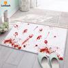 Leeseph Halloween Horror Bloody Outdoor Doormat Rug, украшение на Хэллоуин для пола, дверной коврик для ванной комнаты, входа в дом, двора, патио