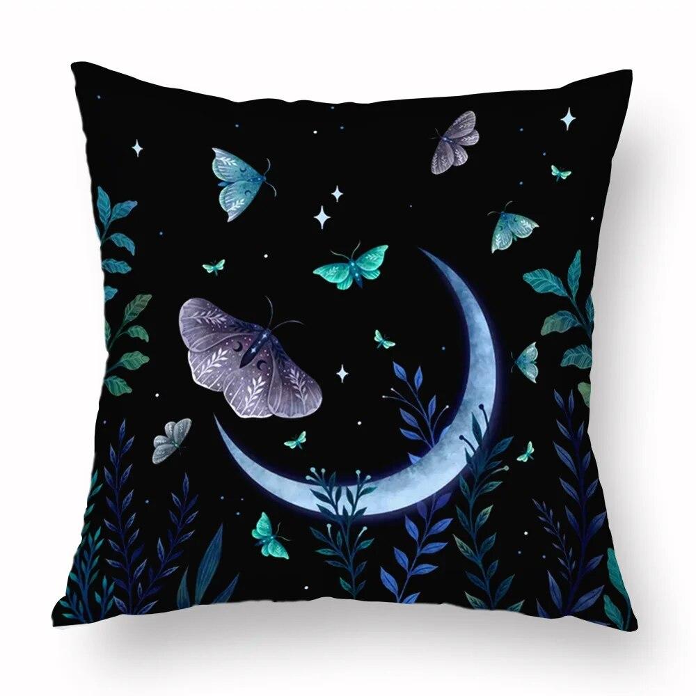Magic Psychedelic Moon Print Pattern Sofa Cushion Cover Pillowcase Home Party Car Bedding