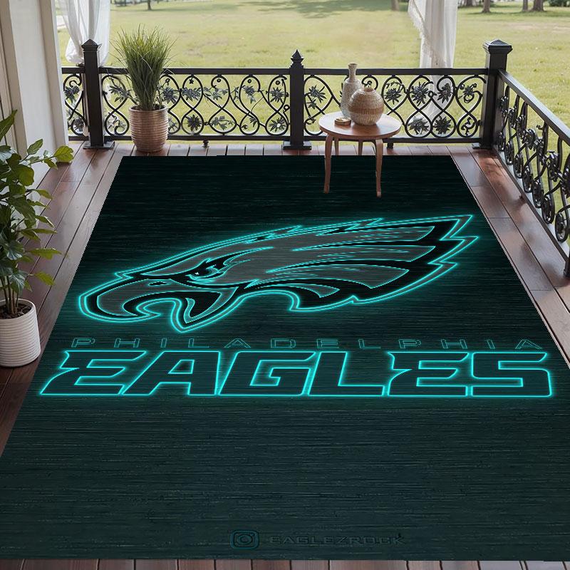 Мягкий напольный ковер с узором Philadelphia Eagles, ковер для гостиной, декоративный коврик для украшения дома