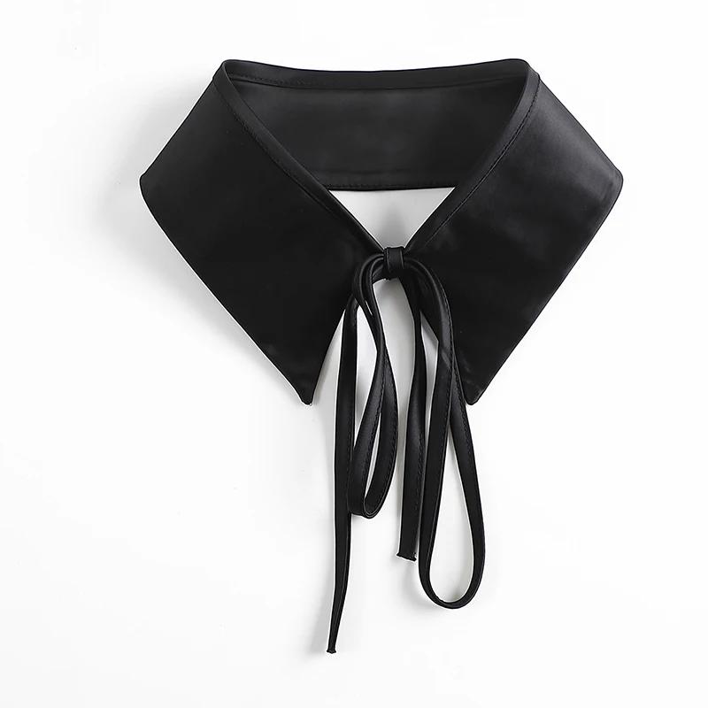 Chiffon Fake Collars for Women Shirt Necklace Choker Flase Collar Shawl Removable Dress Bowknots Detachable Collars Faux Collar
