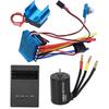 3650 Motor 4300KvBrushless ESC Heat Sink Program Card Set for 110 RC Car(80A )