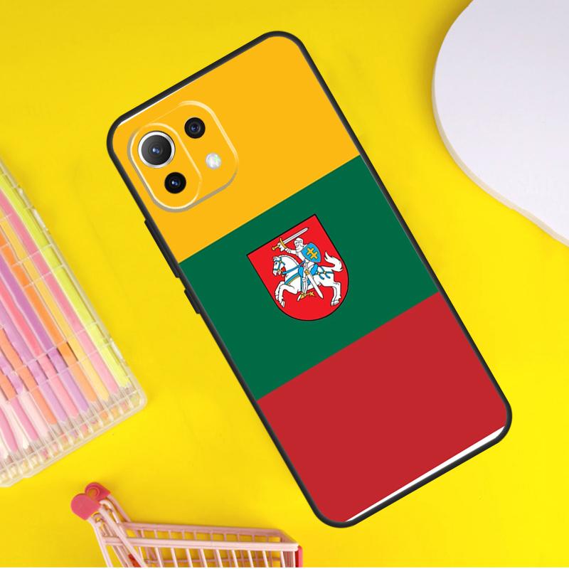 Lithuania Flag Cover For Xiaomi 14 Ultra 13 11T 12T 13T 14T Pro POCO X6 X7 Pro X3 X5 F3 F5 F6 M6 Pro Case