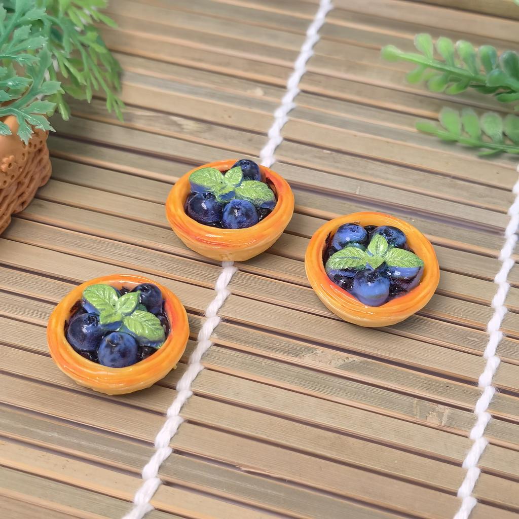 Hot Selling 100Pcs Miniature Doll House Egg Tart Food Toys Flatback Resin Cabochons for Scrapbook Jewelry Decoration Accessories