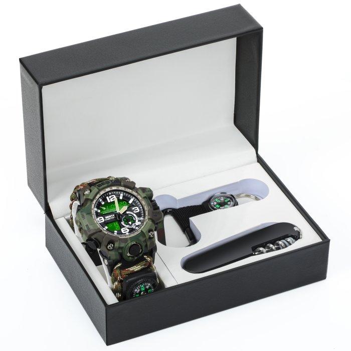 Men's Waterproof Tactical Watch Besta Box Military Set Gift Set, With Compass
