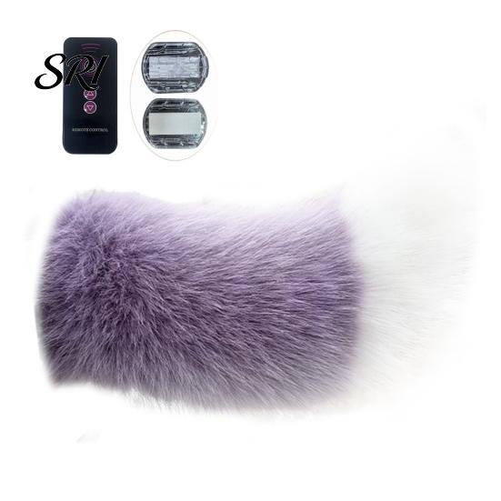 Unique Car Accessory Electric Plush Tail Remote & Voice Control Three-Mode Wagging Artificial Fur Detachable Buckle Costume Cosplay Anime