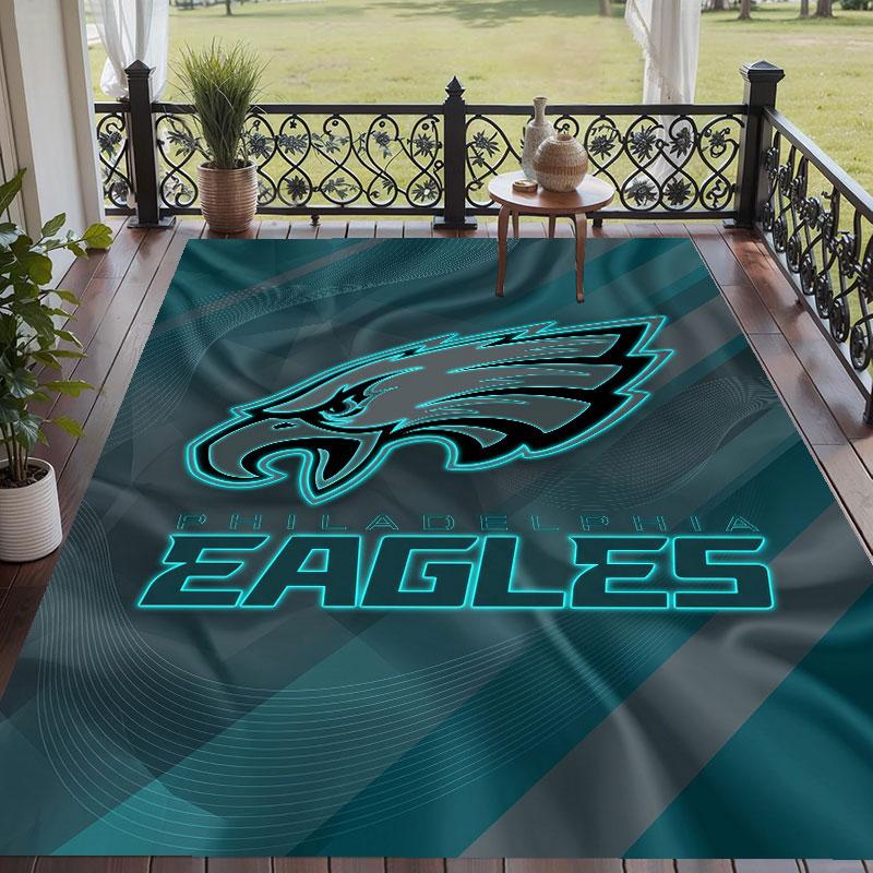 Мягкий напольный ковер с узором Philadelphia Eagles, ковер для гостиной, декоративный коврик для украшения дома