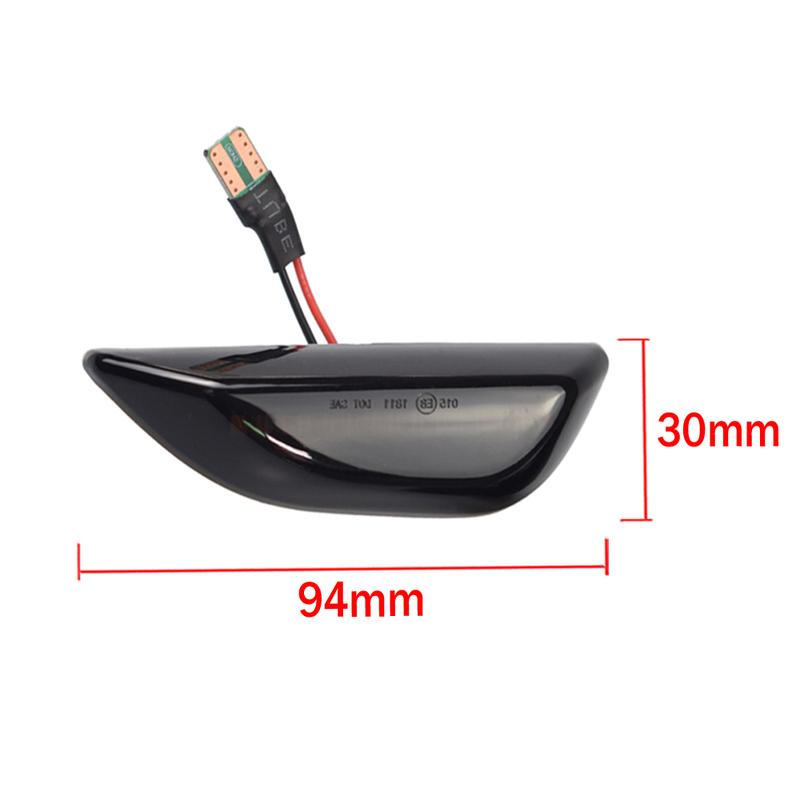 2Pcs Dynamic Led Side Marker Flowing Turn Signal Sequential Blinker Lamp Fit For Opel Mokka Mokka X Chevrolet Trax Buick Encore