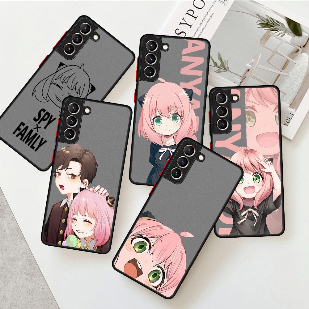Матовый чехол SPY X FAMLY для Samsung Galaxy S22 S20 S21 FE S10 S9 Plus S8 Capa Note 20 Ultra 10 Lite Phone Fundas
