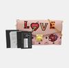 [Pre-Owned] Millie Medium Pink Coated Canvas Printed Patchwork Crossbody Bag - Very Good #12V7GQB