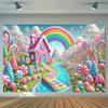 1PC, Sweet and Dreamy Candy Banner, suitable for photography, movies, and events, perfect choice for spring/summer