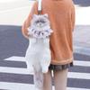 Cute Coffee Lynx Pattern Plush Cat Doll