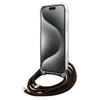 Etui do iPhone 15 Pro Guess Crossbody Cord 4G Print Brązowy