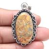 Подвеска Crazy Lace Agate Gemstone Подарок на День святого Валентина Серебряное украшение 2"