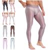 Мужские легинсы для йоги Ice Silky с эластичным поясом, ультратонкие, с дизайном-карманом для выпуклостей, прозрачные, эластичные штаны