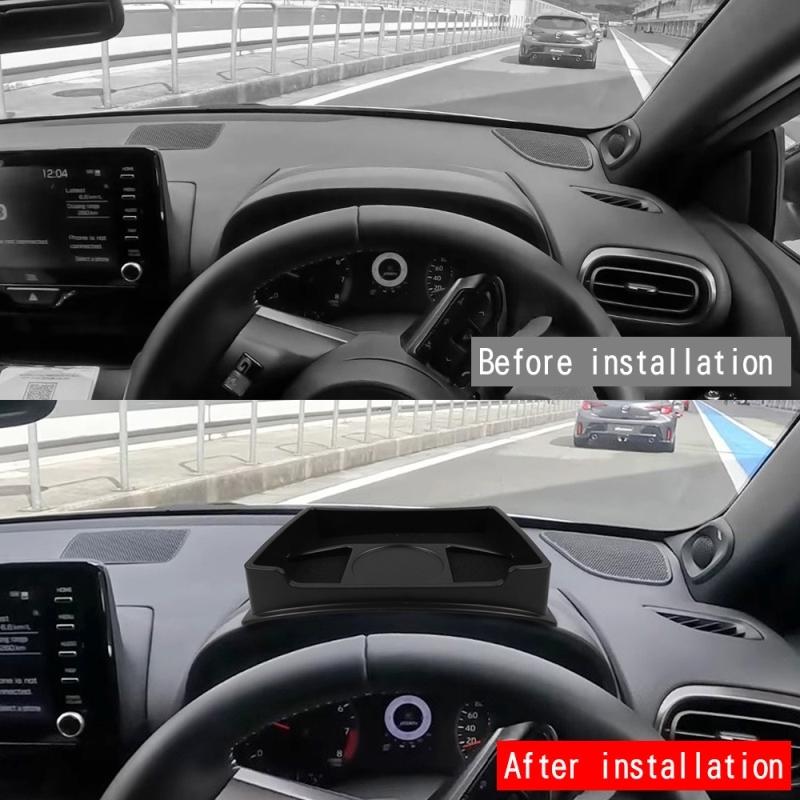 Для Toyota Yaris 2024 2025 Пластик ABS передняя панель приборов панель приборов ящик для хранения предметов держатель для телефона крышка Аксессуары для интерьера
