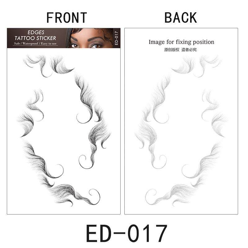 Factory Outlet Fashionable Waterproof Temporary Tattoo Stickers Baby Hair Edge Face Application Made of Paper