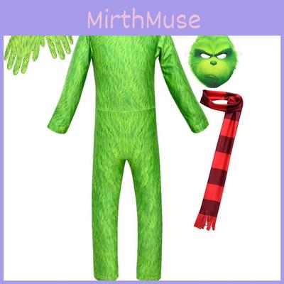 Привлекательный костюм Гринча для косплея для детей. Идеально подходит для Хэллоуин-вечеринок!