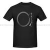 Turntable - Vintage Audio LP Vinyl Record Player Print Men T-shirts Cotton Casual Breathable Tops Plus Size Clothes
