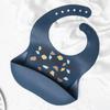 Flexible Silicone Bib with Cup Bib with Pocket Soft Waterproof Washable