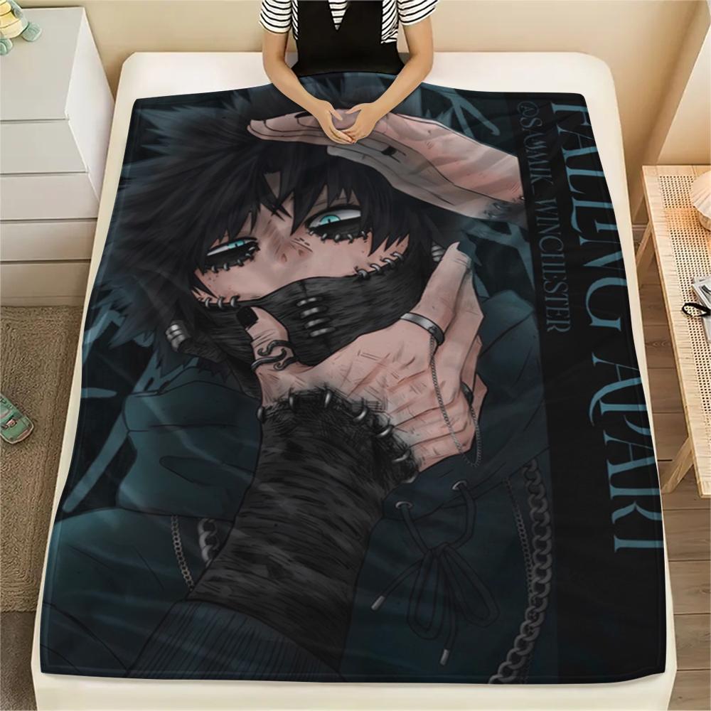 My Hero Academia Flannel Blanket with Print Warm Soft Throw for Beds Sofas and Travel Use Comfortable Picnic Blanket -xia26