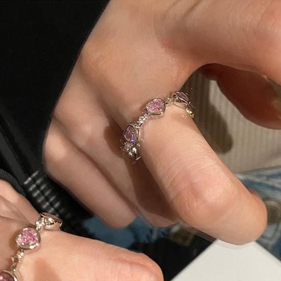 Кольцо на кулак с геометрическим рисунком, модный предмет, открытое кольцо с сердцем и любовью, женские аксессуары