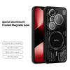 ABEEL For Huawei Pura 80 Ultra Magnetic Case Aluminium Alloy+PC+TPU Hollow Heat Dissipation Phone Cover