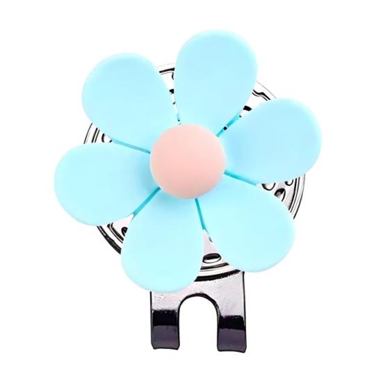 Магнитный маркер для гольф-мяча с клипсой для шляпы в форме цветка, набор магнитных клипс для кепки, аксессуары для гольф-сумки для женщин, мужчин, подарок для гольфиста