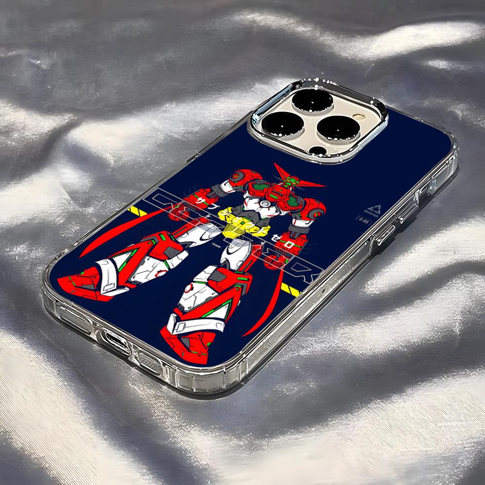 Чехол для телефона Getter Robo для iPhone 17 Pro Max 16 15 14 Pro Max iPhone 13 Pro Max 11 Plus Прозрачная крышка