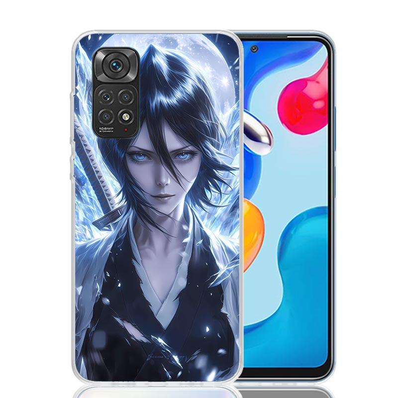 Чехол для телефона Bleach Кучики Рукия для Xiaomi Redmi Note 15 14 13 12S 12 Pro Plus 11S 11E 11 11T 10S 10 Арт Мягкий Чехол с Рисунком Redm