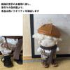 YUYAKESHI Doll 20cm Doll 2 Unisex Leather Shoes and Clothes, Clothes, Pairs, 5.5cm Long, (Black Brown)