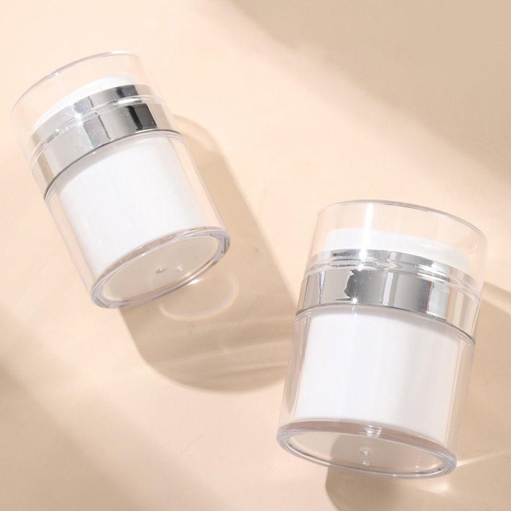 Press-On Refillable Bottles 15/30/50/100ml Cosmetic Jar New Vacuum Cream Bottle Travel