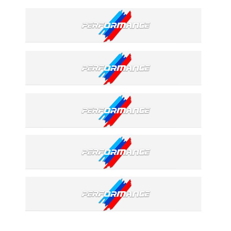 5/10PCS Car Interior Sticker Creative Badge Stickers Waterproof For BMW M Performance M3 M5 M6 F01 F20 F10 F13 X5 F11 G20 X3 X1 gjbf54