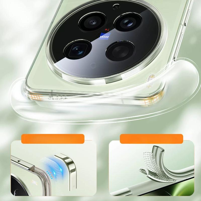 For Vivo X 300 Ultra Transparent TPU Phone Case for Vivo X300 X300Ultra Clear Silicone Soft Cover Protective Back Shell
