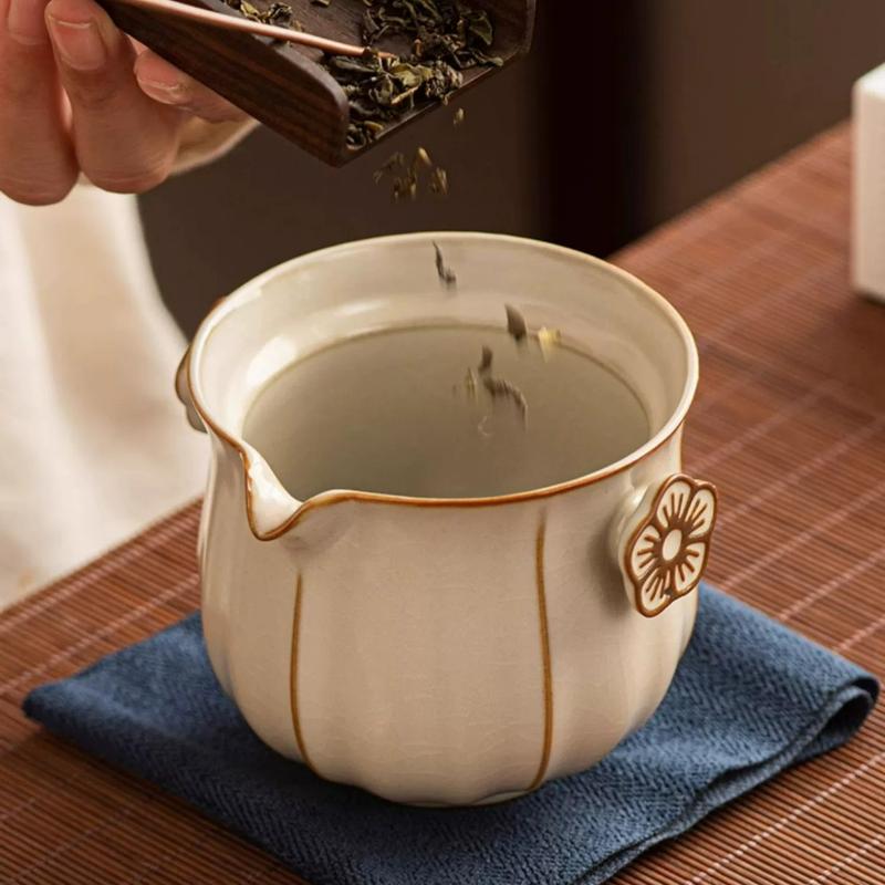 Желтая крытая пиала из печи Жу kiln, керамическая чашка для чая, набор для чая для путешествий на открытом воздухе, бытовой одинарный чайник, устройство для заваривания чая, набор для чая Кунг-фу